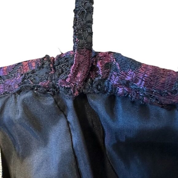 Vintage 90’s Bill Blass Evening Beaded & Lace Cocktail Mini Dress Size 6 - Picture 13 of 16